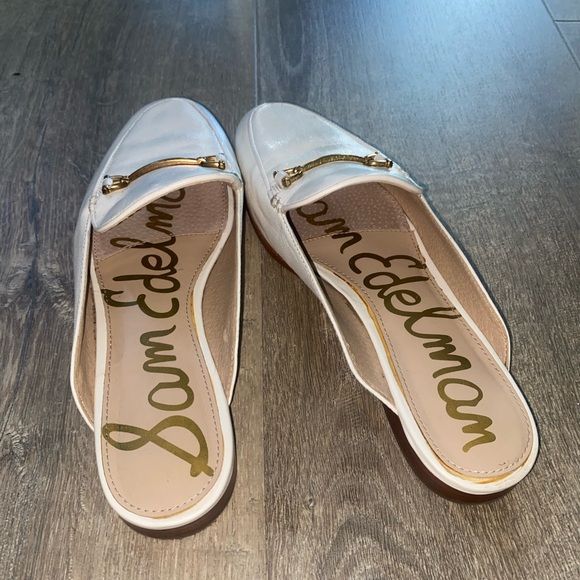 Sam Edelman’s Linnie Bit Mule - Bright White Leather - Size 6 - Picture 3 of 4